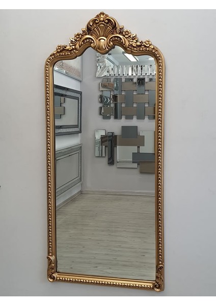 Princess Great Gold Model Altın Renk Dekoratif Boy Aynası