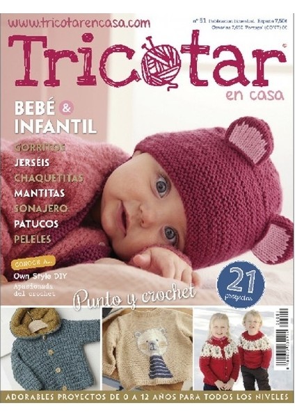 Tricotar En Casa Especial Bebe E Infantil Nakış Elişi Hobi Dergisi No: 51