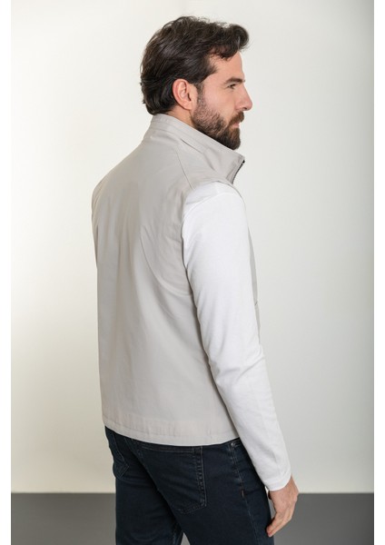 Düz Taş Slim Fit Torba Cep Hakim Yaka Erkek Yelek indirimleri