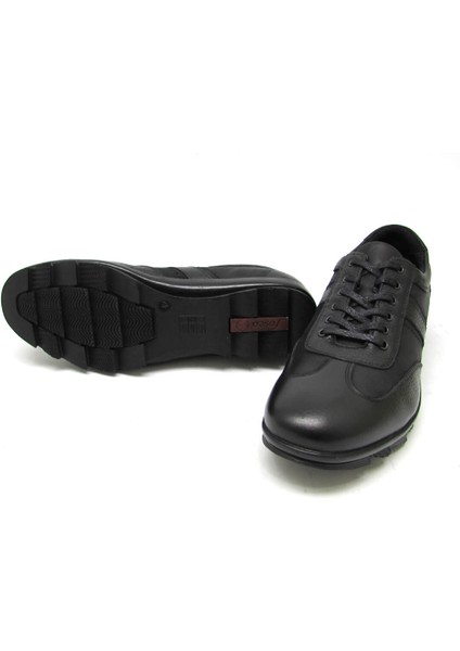 FSC-6505 Siyah Erkek Bağlı Casual Ayakkabı