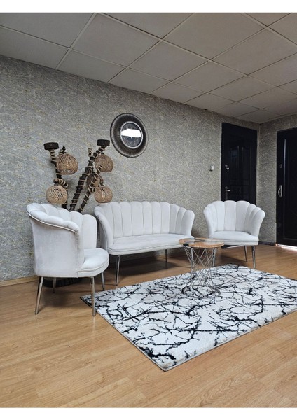 Papatya Çay Seti Koltuk Takımı Krom Sivriltme Ayak, Balkon, Salon, Ofis, Cafe Koltuk Takımı fırsatları