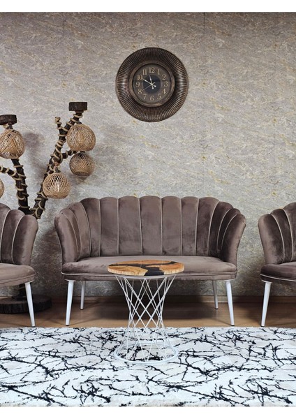 Papatya Çay Seti Koltuk Takımı Beyaz Boyalı Sivriltme Ayak, Balkon, Salon, Ofis, Cafe Koltuk Takımı fiyatları