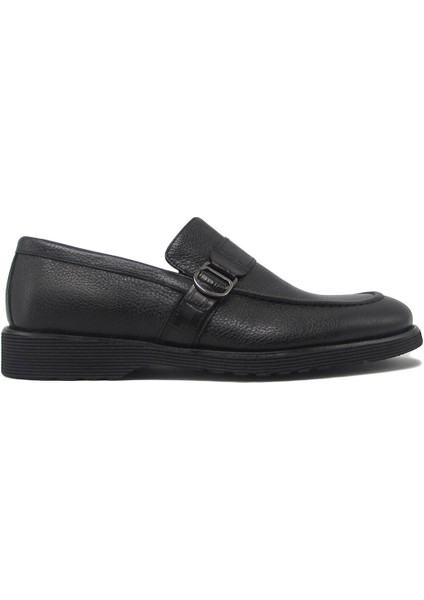 FSC-2861 Siyah Erkek Tokalı Klasik Ayakkabı