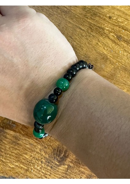 Doğal Taş Yeşim Taşı Unisex Ayarlanabilir Bileklik fiyatları