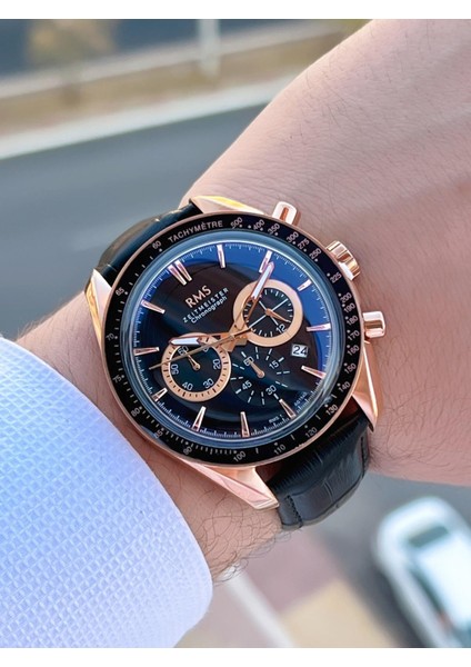 Romanson Deri Kordon Iç Fonksiyonları Aktif 5 Atm Suya Dayanıklı Erkek Kol Saati AG1540.08 modelleri