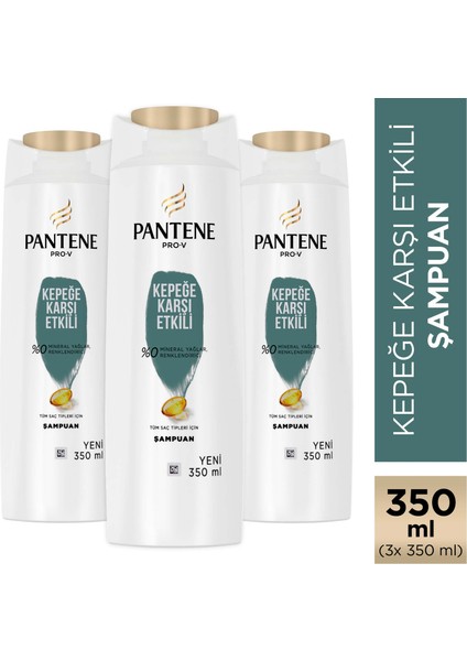 Şampuan Pro-V Kepeğe Karşı Etkili 350 ml x 3