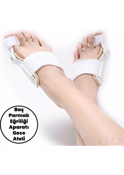 Baş Parmak Eğriliği Aparat Kemik Gece Ateli Hallu