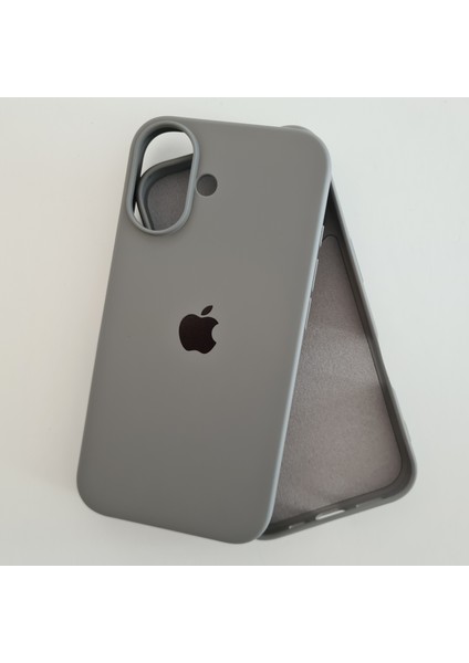 Apple iPhone 16 Plus (6.7 Inc) Uyumlu Lansman Içi Kadife Esnek Silikon Kılıf