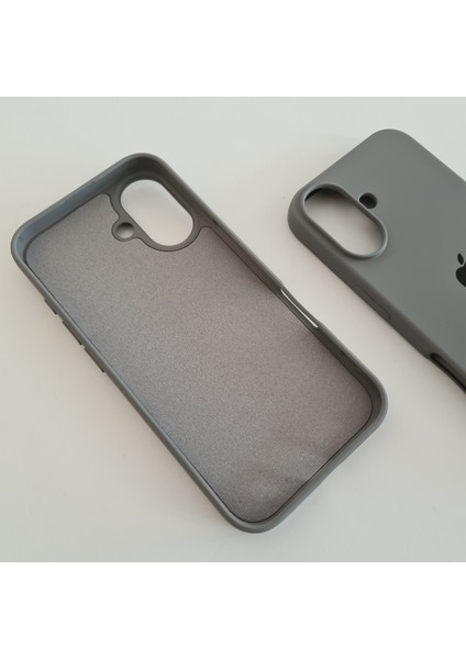 Apple iPhone 16 Plus (6.7 Inc) Uyumlu Lansman Içi Kadife Esnek Silikon Kılıf