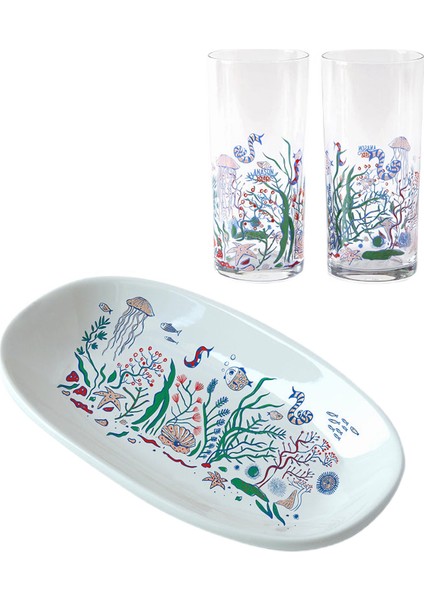 Balık Gözü Sade Sofra Takımı 3'lü Set