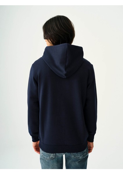 Erkek Sweatshirt Koyu Mavi LF2037306