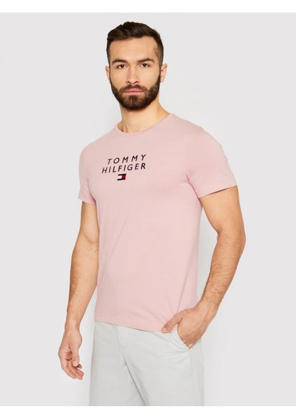 Tommy Hilfiger Logolu Erkek T-Shirt