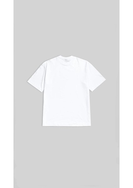 Oversize Çizme Baskılı Unisex Tshirt