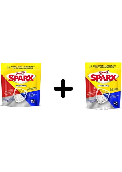 Sparx Bulaşık Kapsülü 20+40 60LI Paket