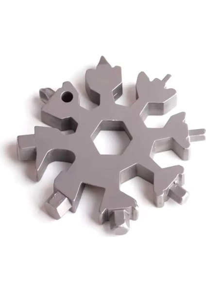 Çok Amaçlı Çelik Taşınabilir Kar Tanesi Tornavida Seti Anahtarlık 18 In 1 Mini Açacak 1 Adet