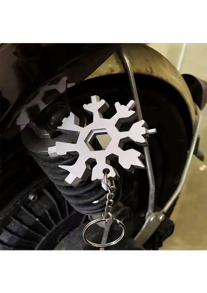 Çok Amaçlı Çelik Taşınabilir Kar Tanesi Tornavida Seti Anahtarlık 18 In 1 Mini Açacak 1 Adet fırsatları