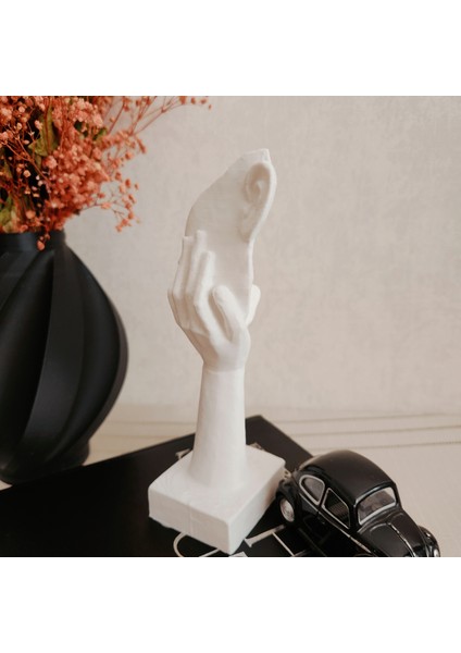 Soyut Yüz Modeli Iskandinav Tarzı Biblo Heykel Figür Dekor Dekorasyon 3D 3 Boyutlu Altındal Home