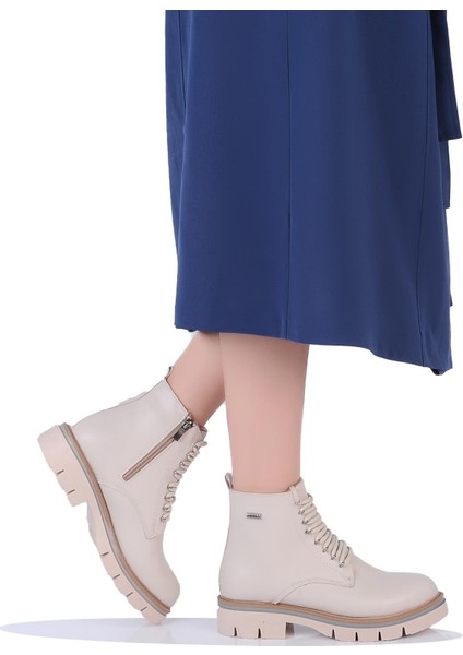 K452021 Termal Kürklü Kadın Düz Kışlık Bot