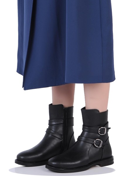 K151204 Termal Kürklü Kadın Klasik Düz Kışlık Bot fiyatları