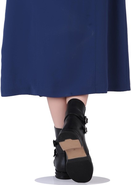 K151204 Termal Kürklü Kadın Klasik Düz Kışlık Bot modelleri