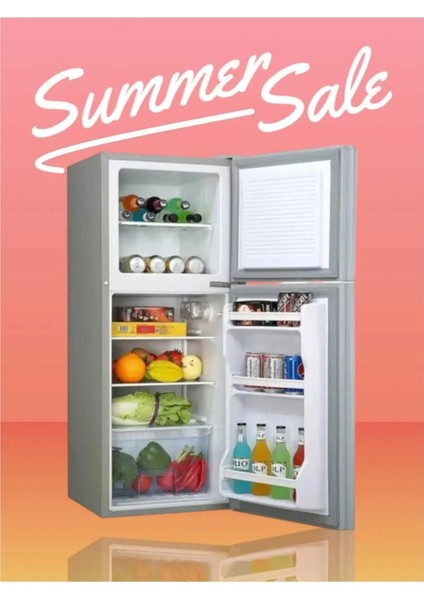 Karavan ve Tekneler Için 12V-24V Iki Kapılı Buzdolabı