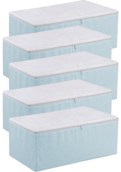 Tekno Trust Mavi Medium Boy 5 Adet Mavi Çizgili Baza Çekyat Altı Hurç 53X30X20CM 5 Tela fiyatları