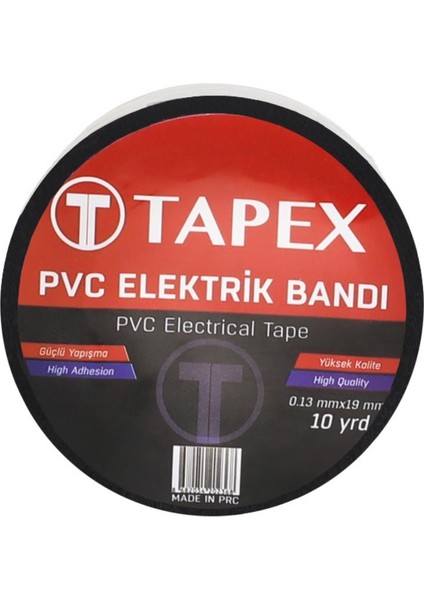Tapex Elektrik Bantı Beyaz 10 Adet