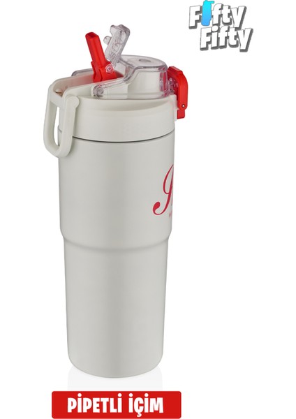 2'li Çelik Termos-Kahve Bardağı Seti 750ML Çift Kullanım Termos//450ML Mug Kahve Bardağı