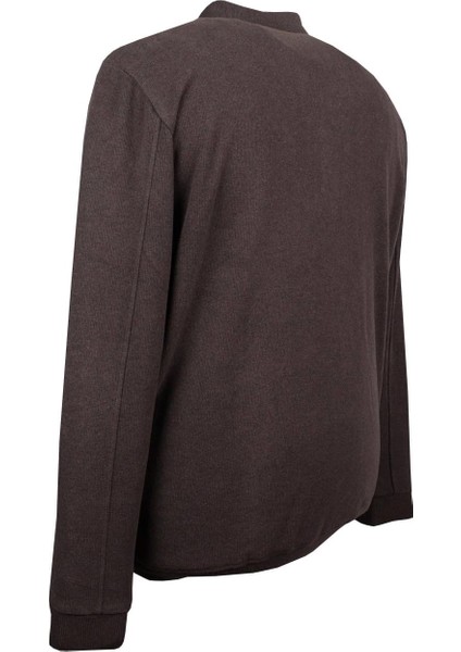 Erkek Büyük Beden 122 Kilo - 158 Kilo Arası Için Uygun Geniş Kalıp Polo Yaka Selanik Sweat Kahve modelleri