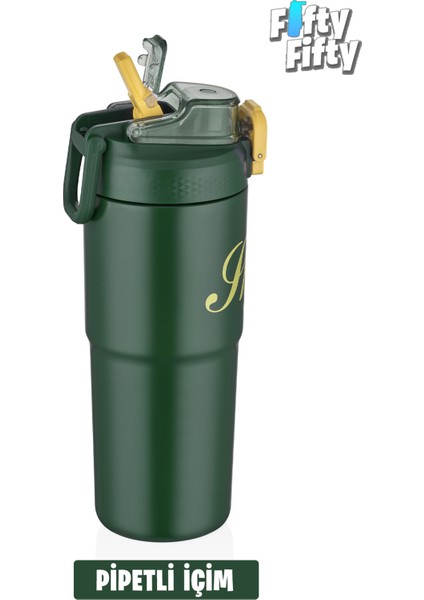 2'li Çelik Termos-Kahve Bardağı Seti 750ML Çift Kullanım Termos//450ML Mug Kahve Bardağı