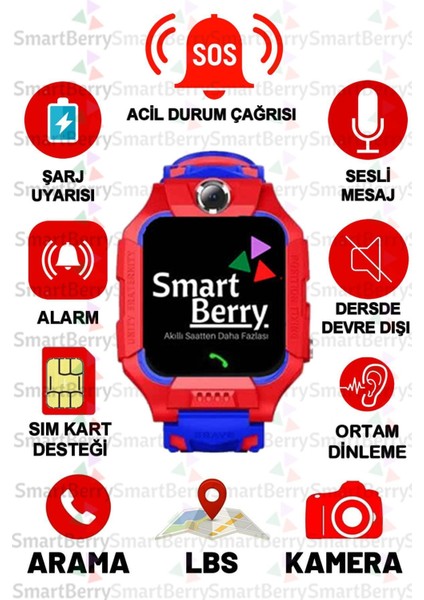 46-50 mm Z2 Lbs Konumlu Akıllı Çocuk Takip Saati Kartlı Arama, Kameralı, Gizli Dinleme Özellikl fırsatları