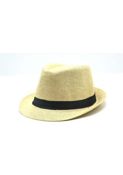 Unisex Krem Fötr Föter Michael Jackson Şapka 56-58 cm 58 cm
