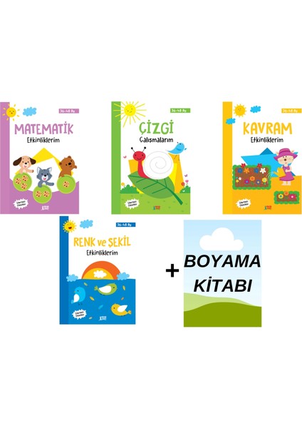 Okul Öncesi 4 Yaş Etkinlik Seti 5 Kitap