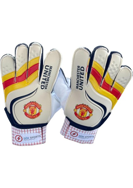 Gök Sports Çocuk Kaleci Eldiveni Junior Kidz Goalkeeper Gloves 5-6-7 Bilek Bandajlı