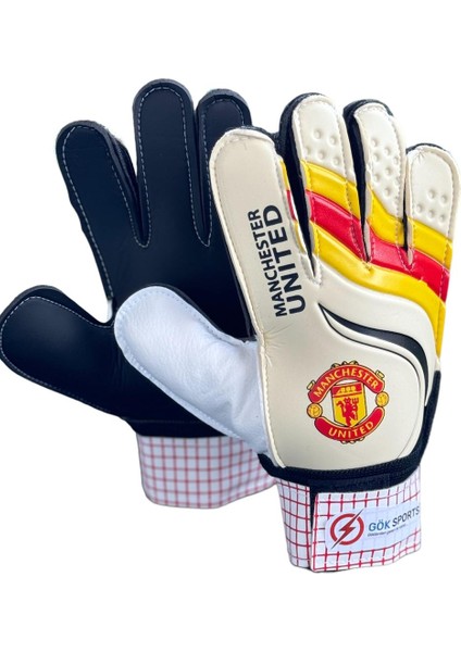 Gök Sports Çocuk Kaleci Eldiveni Junior Kidz Goalkeeper Gloves 5-6-7 Bilek Bandajlı