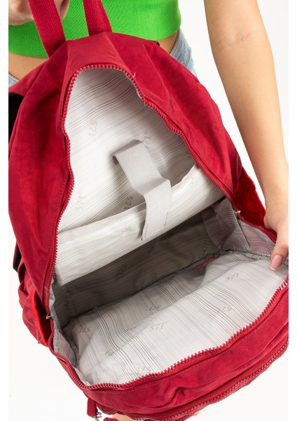 Unisex Sırt Çantası Hafif Yağmur Geçirmez Klinkır Kumaş Laptop Bölmeli Seyahat Çantası 43*30 cm fırsatları