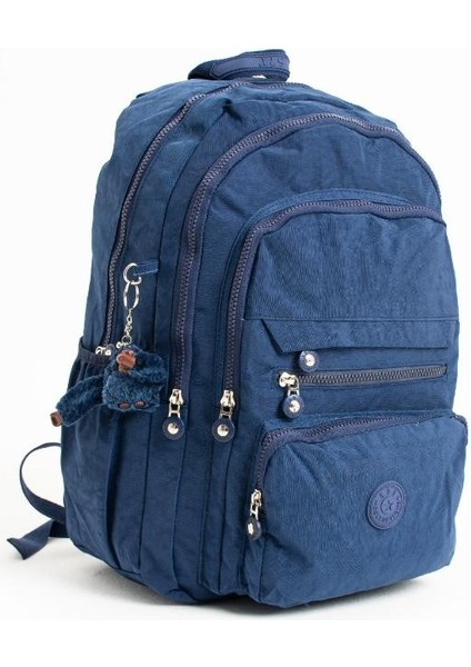 Unisex Sırt Çantası Hafif Yağmur Geçirmez Klinkır Kumaş Laptop Bölmeli Seyahat Çantası 43*30 cm indirimleri