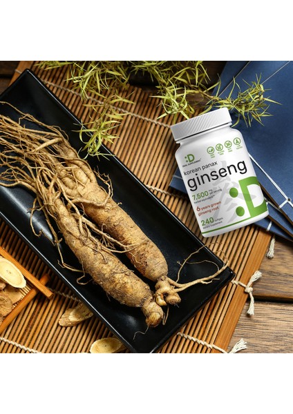 Korean Red Panax Ginseng Root Extract 7,500 mg - Per Serving 240 Softgels fiyatları