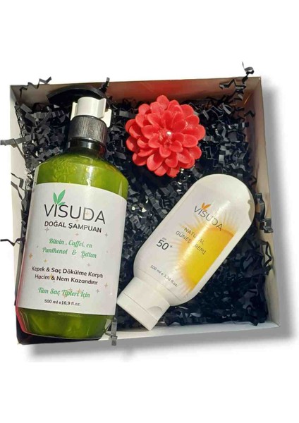 Visuda Yaz Paketi - Bıttım Şampuan + Güneş Kremi + Süs Mum