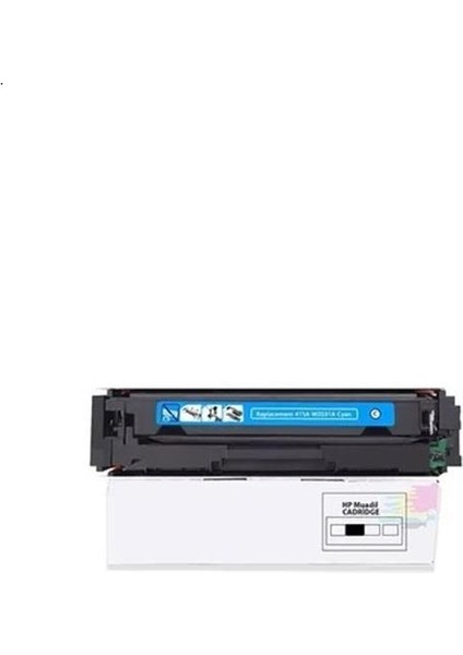 Hp 415X-W2031X Mavi Çipsiz Uyumlu Muadil Toner Cyan