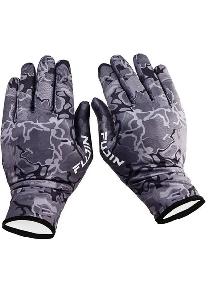 Pro Angler Winter Gloves Black Camo L/xl