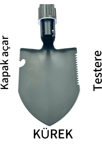 Orcamp Katlanır Kazma Kürek Bez Kılıflı Çok Amaçlı