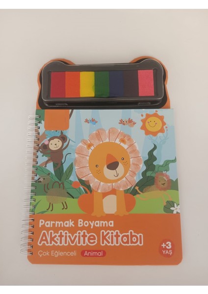 Parmak Boyama Aktivite Kitabı - Hayvan