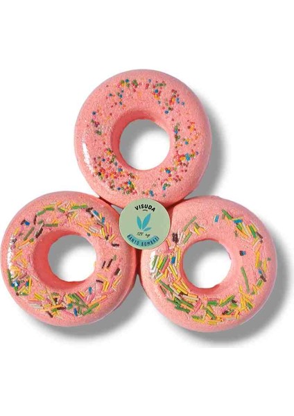 6'lı Donut Set Köpüren Banyo Topu - 6 x 120 gr (6 Aroma)