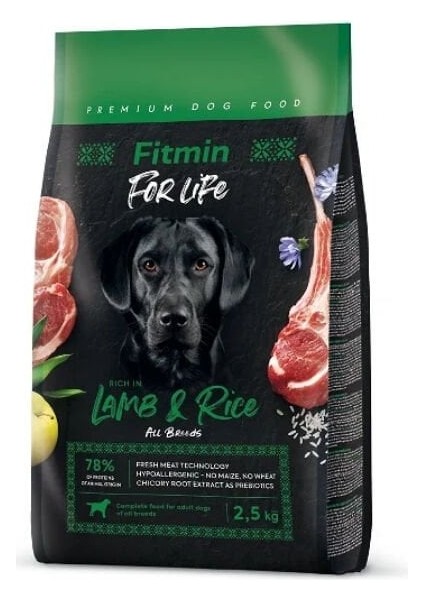 Tüm Irklar Için Kuzu Etli ve Pirinçli Yetişkin Köpek Maması 2.5 kg