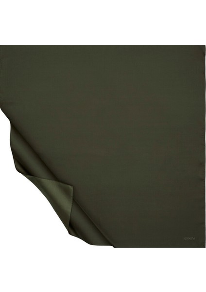 Ipekevi Düz Twill Ipek Eşarp - Koyu Zeytin