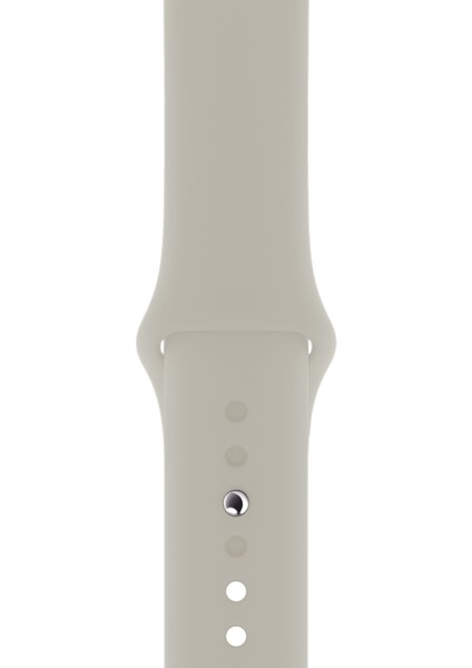 Apple Watch 38-40-41-42-44-45-49 mm Uyumlu Klasik Esnek Yıkanabilir Leke Tutmaz Silikon Kordon