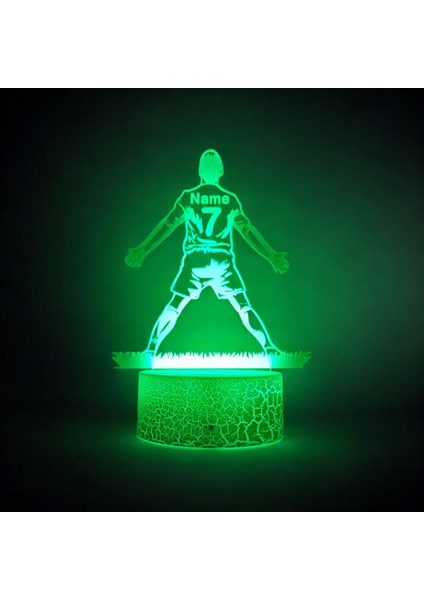 3D Gece Lambası Kişiselleştirilebilen Ronaldo Figürlü modelleri