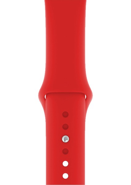 Apple Watch 38-40-41-42-44-45-49 mm Uyumlu Klasik Esnek Yıkanabilir Leke Tutmaz Silikon Kordon