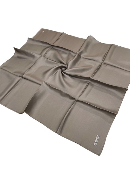 Armine Düz Ipek Eşarp - 22 Vizon Twill